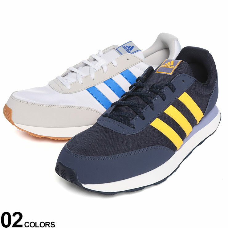 樂天商城 - adidas (アディダス) ビンテージスタイル スリーストライプ ローカットスニーカー RUN 60s 3.0 M LSH99 大きいサイズ メンズ シューズ 靴 スニーカー ランニング スポーツ
