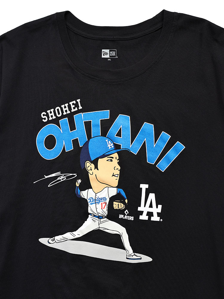 NEW ERA (ニューエラ) NEW ERA×MLB 大谷翔平 ピッチングプリント 半袖 Tシャツ 14367857D22 大きいサイズ メンズ トップス シャツ 半袖 プリント 春 夏