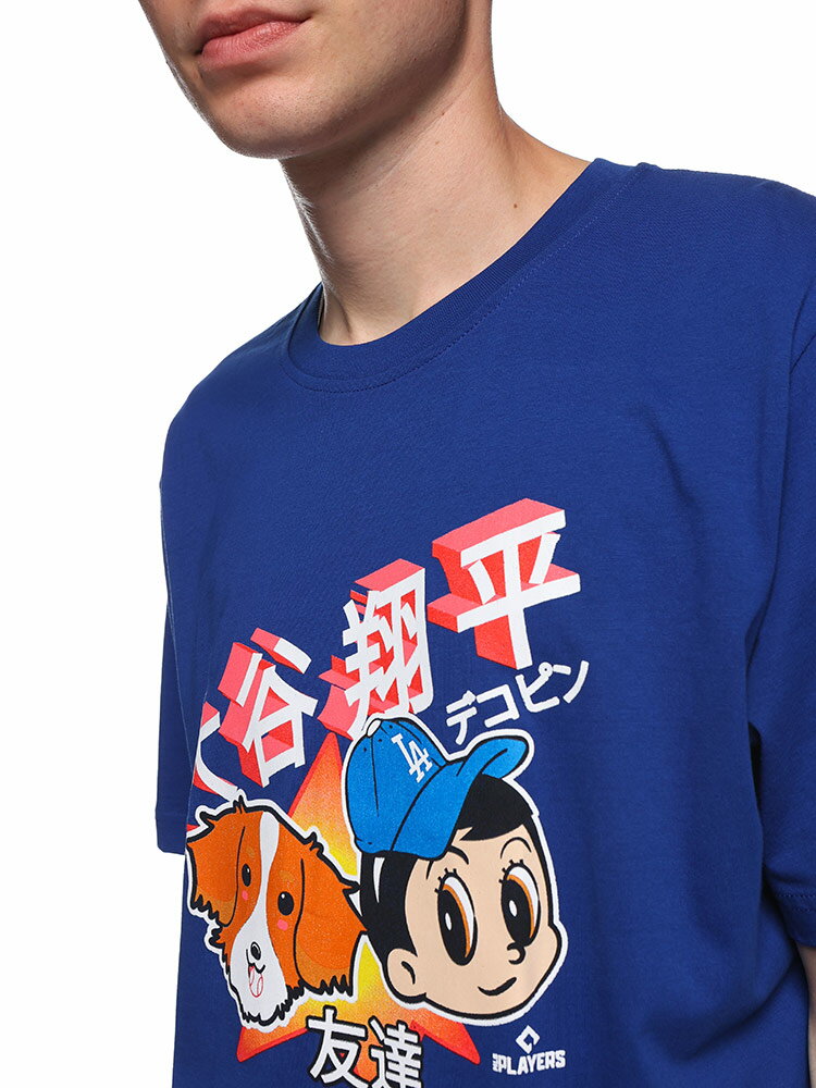 NEW ERA (ニューエラ) NEW ERA×MLB 大谷翔平×デコピン プリント 半袖 Tシャツ 14367856 メンズ 男性 トップス シャツ コラボT メジャーリーグ
