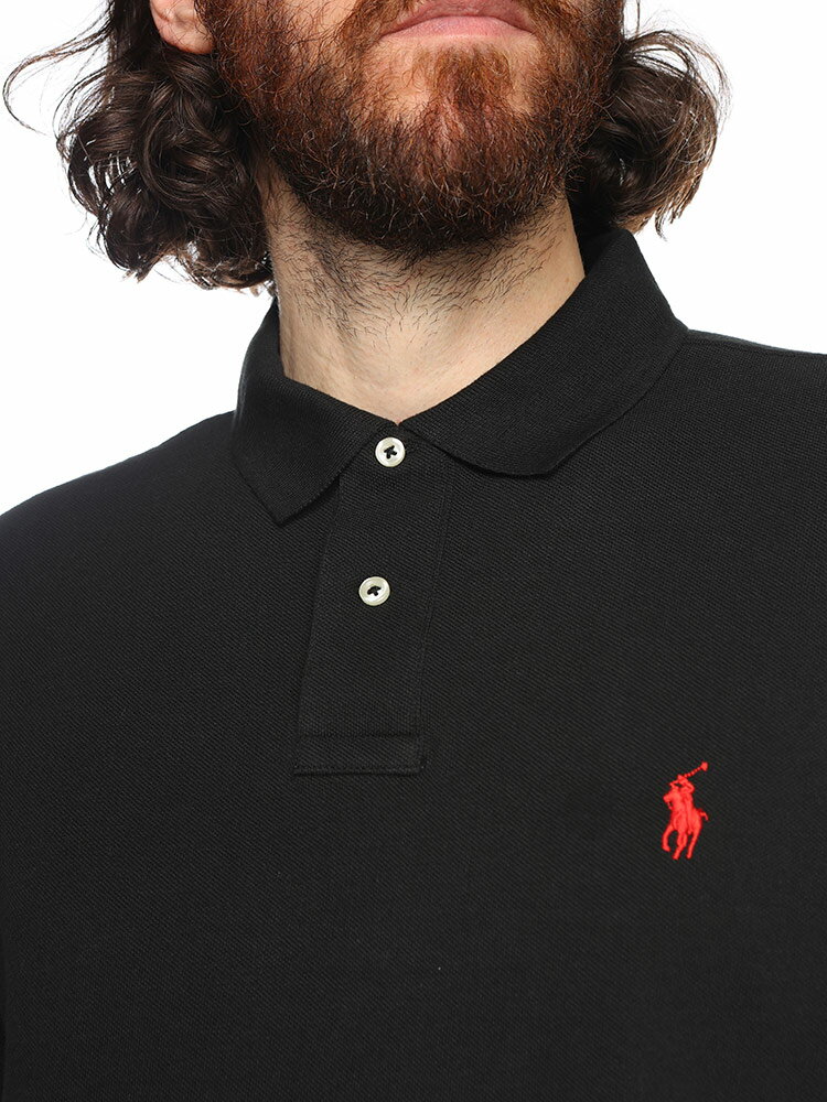 ポロラルフローレン POLO RALPH LAUREN コットン100％ 鹿の子 ロゴ刺繍 半袖 ポロ...