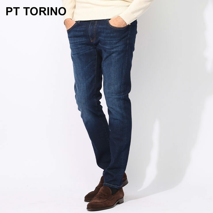 乐天商城 - ピーティートリノ PT TORINO ストレッチ スリムストレート ウォッシュデニム PTC5DP05ZCA5930 ブランド メンズ 男性 ボトムス パンツ ジーンズ デニム sale_3_a