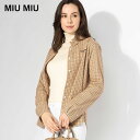 MIU MIU ミュウミュウ ボタンダウン ストレートフィット チェックシャツ MIUMK1842 ブランド レディース トップス シャツ 長袖