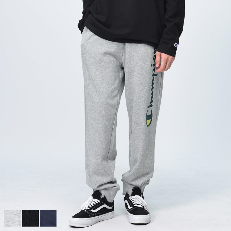 【最大7,000円OFFクーポン配布】Champion (チャンピオン) 裏毛 ラインロゴ スウェットパンツ C3A211 メンズ 男性 ボトムス パンツ ロングパンツ ジャージ