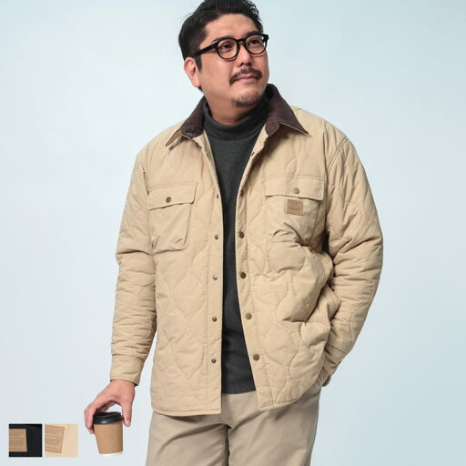 Coleman (コールマン) ナイロン キルト シャツジャケット X1462AD22 大きいサイズ メンズ アウター ジャケット ブルゾン 中綿 秋冬 Coleman (コールマン) ナイロン キルト シャツジャケット X1462AD22 大きいサイズ メンズ アウター ジャケット ブルゾン 中綿 秋冬