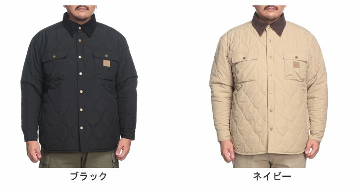 Coleman (コールマン) ナイロン キルト シャツジャケット X1462AD22 大きいサイズ メンズ アウター ジャケット ブルゾン 中綿 秋冬
