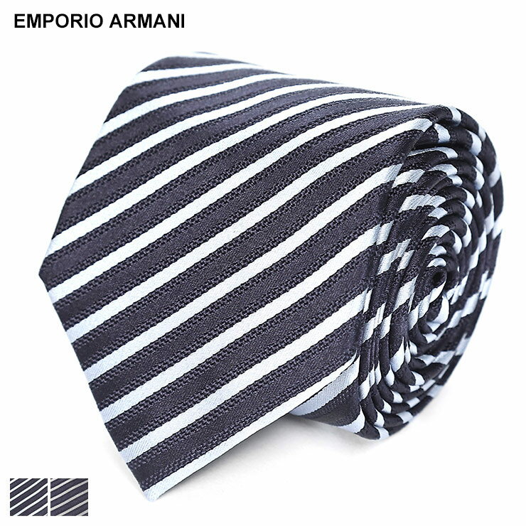 エンポリオアルマーニ EMPORIO ARMANIシルク ストライプ ネクタイ EA3400754F643 ブランド メンズ 男性 ネクタイ ビジネス フォーマル ギフト
