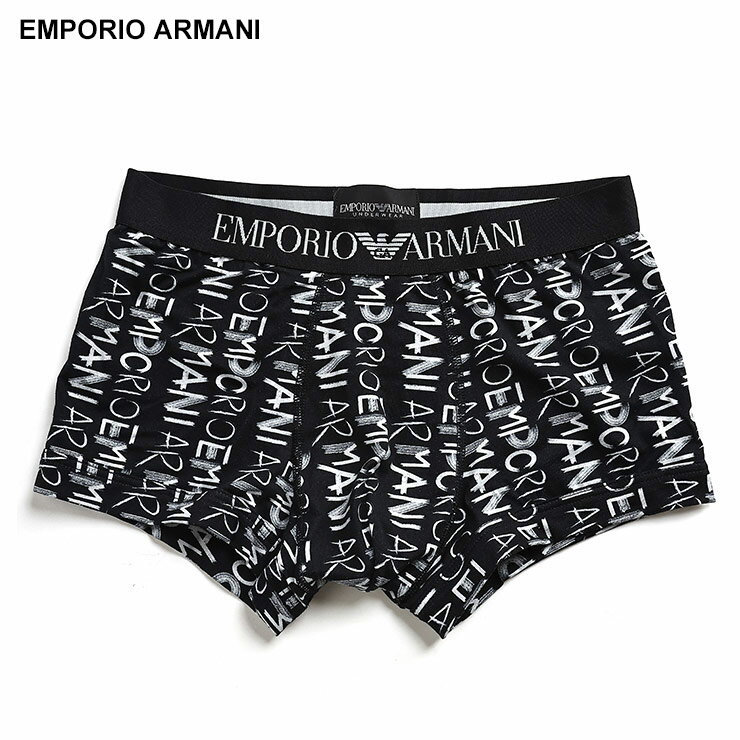 エンポリオアルマーニ EMPORIO ARMANI 総ロゴプリント 前閉じ ボクサーパンツ EAU1113894F506 ブランド メンズ 男性 下着 ボクサー...