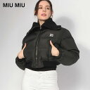 ミュウミュウ MIU MIU ニットカラー ショート丈 クロップド ダウンジャケット MIUML959S23213 ブランド レディース アウター ジャケット ...