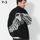 ワイスリー Y-3 グラフィックプリント ジッパーポケット付き ニットカーディガン GFX KNIT CARDIG Y3IW7485 ブランド メンズ 男性 トップス ニット セーター カーデ 羽織 長袖 秋冬