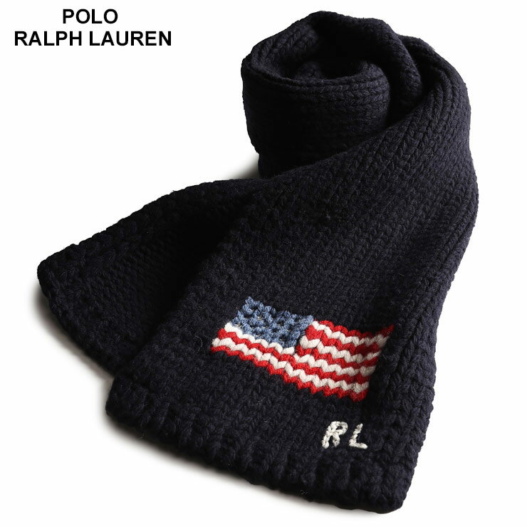 ポロラルフローレン POLO RALPH LAUREN ウール 国旗 マフラー RLPC1358F4 ブランド メンズ 男性 マフラー 通勤 通学 防寒 秋冬 ギフト