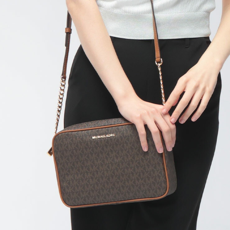 乐天商城 - マイケル コース MICHAEL KORS 総ロゴ チェーン ショルダーバッグ MMK32F1GJ6C7B ブランド レディース バッグ 鞄 ショルダー コンパクト ミニバッグ sale_8_a