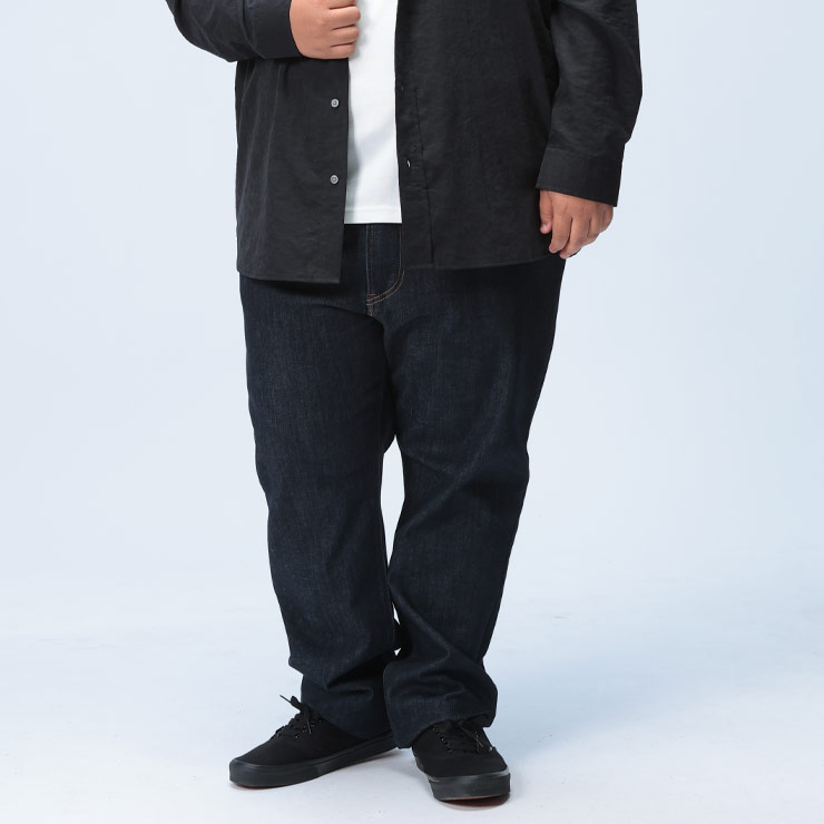 EDWIN (エドウィン) 裏フリース ジップフライ ジーンズ 403 WILD FIRE R.STRAIGHT E403WF13003846 大きいサイズ メンズ ボトムス パンツ ジーパン デニム 暖パン 裏起毛 秋冬