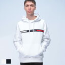 TOMMY HILFIGER (トミーヒルフィガー) 裏起毛 ロゴライン プルオーバー パーカー MW0MW37361 メンズ 男性 トップス パーカー プルパーカー フード 長袖 秋冬