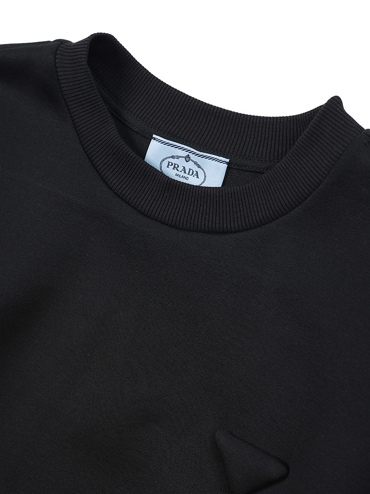 プラダ PRADA 立体ロゴ サイドジッパー ポケット付き ショート丈 ワンピース PRL13331310GS ブランド レディース トップス ワンピース 長袖 スウェット 春 夏 sale_8_a