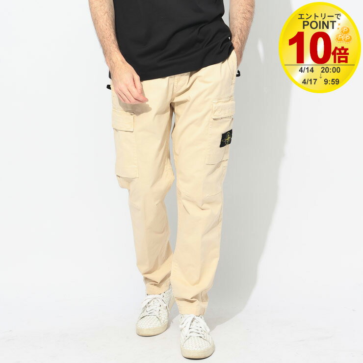 【エントリーでポイント10倍】ストーンアイランド STONE ISLAND ストレッチツイル ロゴ カーゴパンツ BROKEN TWILL SI3100304S0004 ブランド メンズ 男性 ボトムス パンツ カーゴ ミリタリー