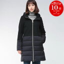 【クーポン利用で10,000円OFF】ヘルノ HERNO ウール 切り替え フルジップ ダウンコート HRLPI001760D ブランド レディース アウター コート ダウン ロング