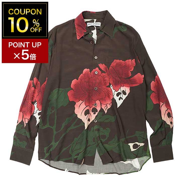 【10%OFFクーポン配布中】 OUR LEGACY (アワーレガシー) 総柄 レーヨン 長袖 シャツ Hell Of Ween Print OLM4252AH ブランド メンズ 男性 トップス シャツ カジュアル 柄シャツ プリント 秋 冬