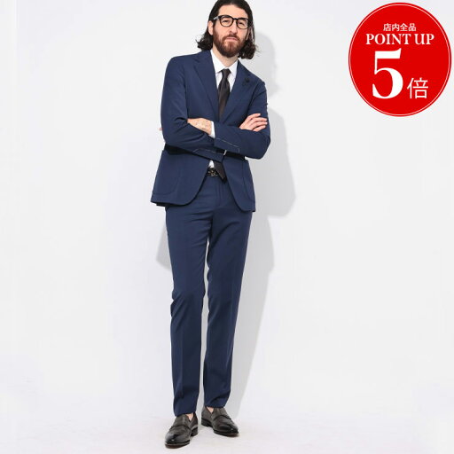 【クーポン利用で最大10,000円OFF】ラルディーニ LARDINI ストレッチウール シングル ノータック スーツ メンズ 【クーポン利用で最大10,000円OFF】ラルディーニ LARDINI ストレッチウール シングル ノータック スーツ メンズ