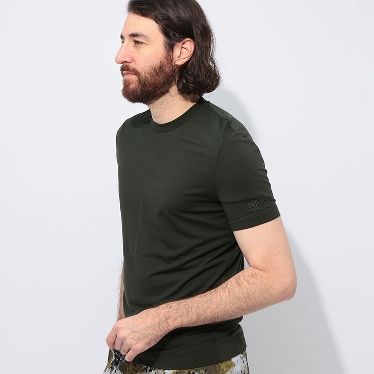 ディースクエアード DSQUARED2 袖ロゴ刺繍 クルーネック 半袖 アンダー Tシャツ D2D9M205700 ブランド メンズ トップス Tシャツ 肌着 ...