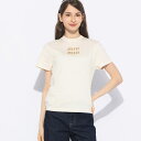 ミュウミュウ MIU MIU ラインストーン フロントロゴ クルーネック 半袖 Tシャツ MIUMJN4991585 ブランド レディース トップス Tシャツ ...