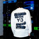 ワイスリー Y-3 U グラフィック バックロゴ クルーネック 長袖 Tシャツ U GFX Y3JM3234 ブランド メンズ 男性 トップス Tシャツ ロンT コットン プリントT(4)