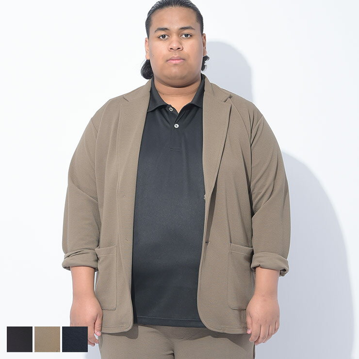 乐天商城 - B＆T CLUB (ビーアンドティークラブ) 快ラクWEAR DRY リップル シングル ジャケット 8751253 大きいサイズ メンズ アウター ジャケット ビジカジ テーラード 春 夏