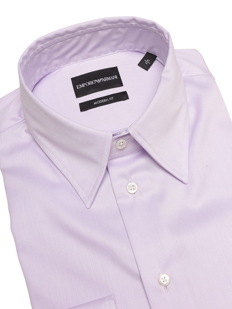 エンポリオアルマーニ EMPORIO ARMANI 無地 長袖 ドレスシャツ EA0194TE10156 ブラ...