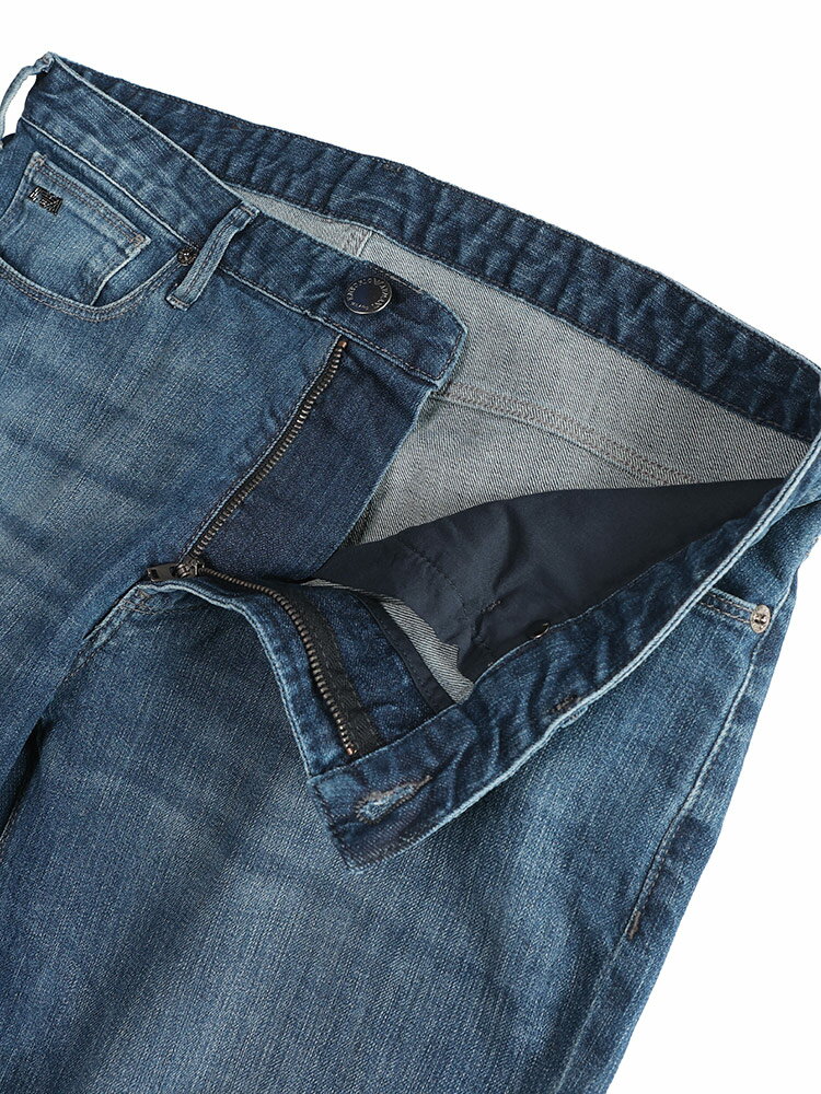 【10%OFFクーポン配布中】 エンポリオアルマーニ EMPORIO ARMANI ワンポイント ジップフライ ジーンズ SLIMFIT EAEM121AF14116 ブランド メンズ 男性 ボトムス ジーンズ デニム シンプル