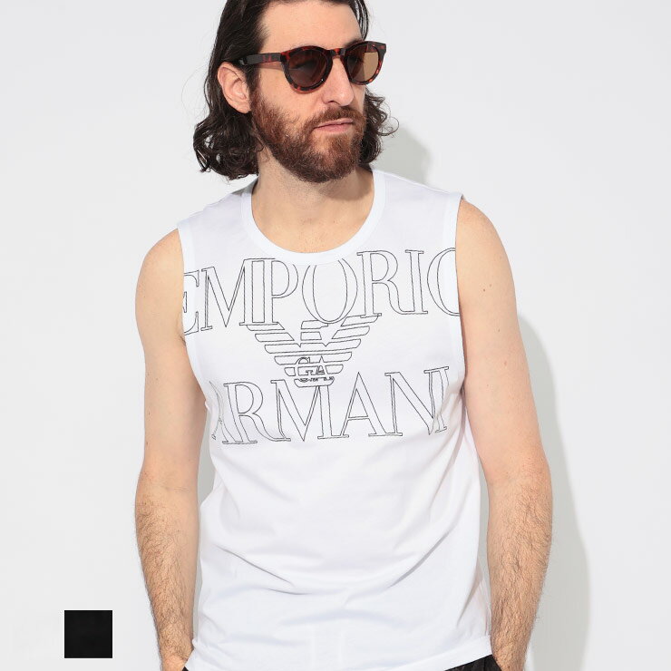 EMPORIO ARMANI ノースリーブ Tシャツ カットソー ビッグロゴ 楽天市場】エンポリオアルマーニ tシャツ(長さ(袖