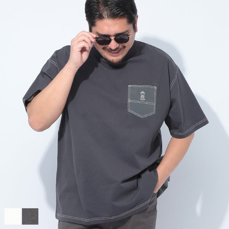 樂天商城 - Coleman (コールマン) USAコットン ペインターステッチ ダブルポケット クルーネック 半袖 Tシャツ X5538A 大きいサイズ メンズ トップス Tシャツ ポケT アウトドア レジャー キャンプ