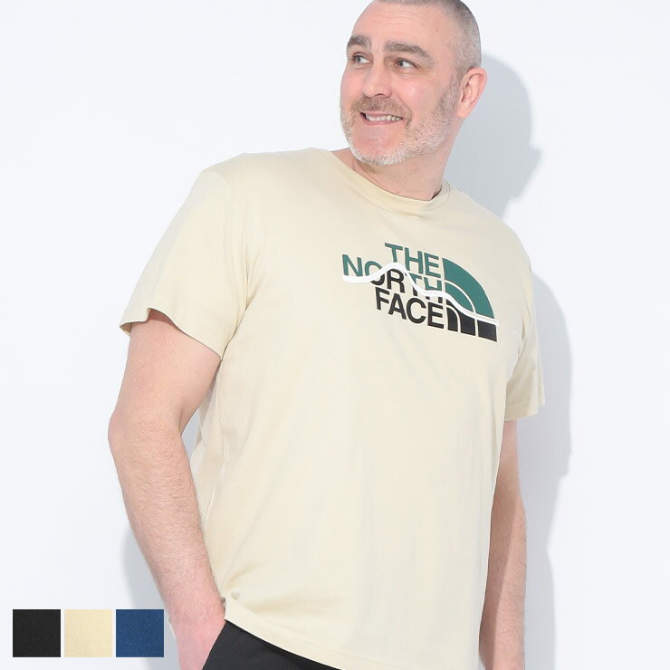 樂天商城 - THE NORTH FACE (ザ ノースフェイス) マウンテンラインロゴ クルーネック 半袖 Tシャツ NF0A87NTD22 大きいサイズ メンズ トップス Tシャツ 半袖 Tee シンプル スポーツ インナー