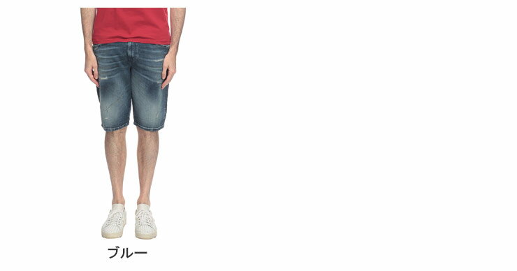 ディーゼル DIESEL ストレッチ ダメージ デニム ショートパンツ D-KROOLEY JOGG DS...