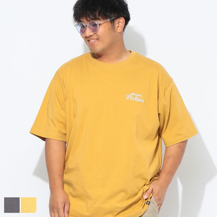樂天商城 - Dickies (ディッキーズ) 天竺 バックプリント クルーネック 半袖 Tシャツ 52601145 大きいサイズ メンズ トップス Tシャツ コットン プリント 春 夏