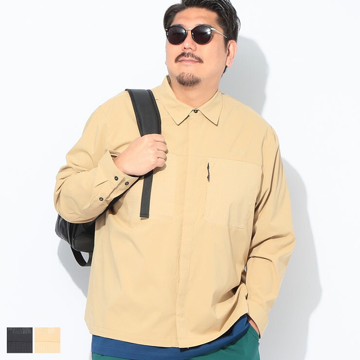 乐天商城 - THE NORTH FACE (ザ ノースフェイス) UPF40+ ポケット 長袖 シャツ LIGHTRANGE SHIRT NF0A8B53D22 大きいサイズ メンズ トップス シャツ 長袖シャツ 無地 レジャー