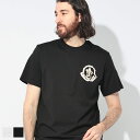 【2BUY10%OFF】モンクレール MONCLER 胸ロゴ クルーネック 半袖 Tシャツ MC8C0005289AJS ブランド メンズ 男性 トップス Tシャツ コットン プリント 春 夏
