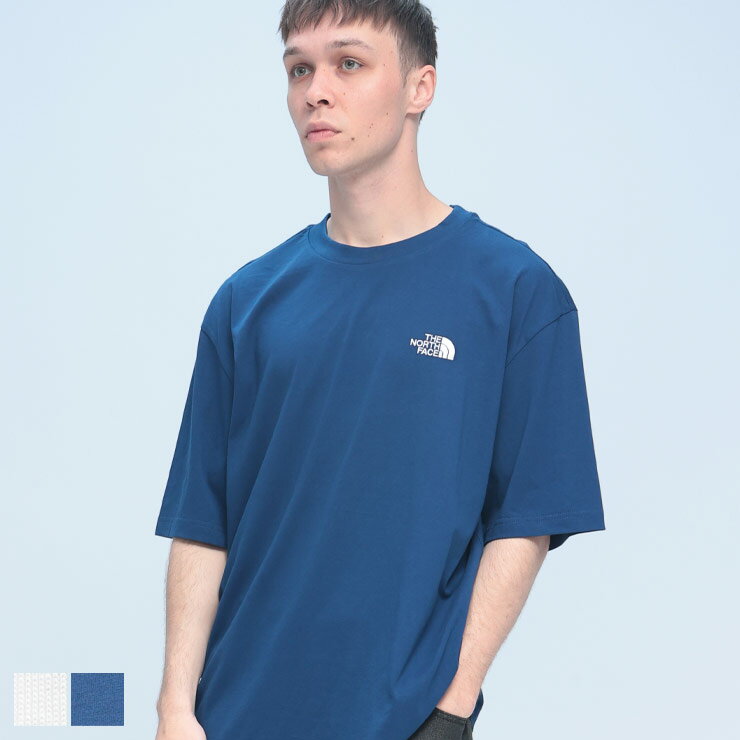 乐天商城 - THE NORTH FACE (ザ ノースフェイス) ロゴ刺繍 クルーネック 半袖 Tシャツ ESSENTIAL AL OVERSIZE TEE NF0A87NR メンズ 男性 トップス シャツ Tシャツ コットン シンプル 春 夏