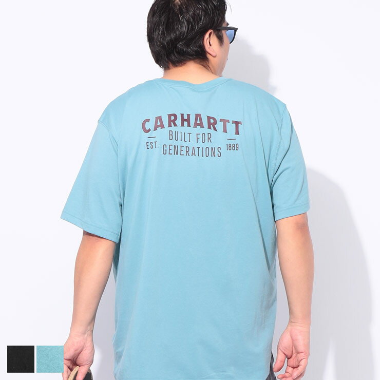 乐天商城 - Carhartt (カーハート) ワンポイントポケット バックロゴ クルーネック 半袖 Tシャツ RELAXED FIT LIGHTWEIGHT S/S POCKET 106771D22 大きいサイズ メンズ トップス Tシャツ コットンT ポケT オーバーサイズ