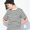 マックスマーラ MAX MARA ワンポイント ボーダー柄 クルーネック 半袖 Tシャツ MXLSATRAPO5 ブランド レディース トップス Tシャツ コットン ボーダー 春 夏(4)