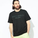 【2BUY10%OFF】ジャスト カヴァリ Just cavalli ロゴステッチ クルーネック 半袖 Tシャツ JC78OAHA03 ブランド メンズ 男性 トップス Tシャツ コットン 刺繍 春 夏 sale_1_a