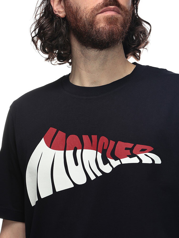 モンクレール MONCLER グラフィックロゴ クルーネック 半袖 Tシャツ MC8C0005889A17 ブランド メンズ 男性 トップス Tシャツ コットン プリント 春 夏 sale_1_a