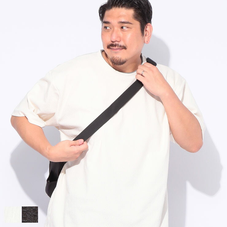 乐天商城 - PLEGGI (プレッジ) 接触冷感 かすれジャガード フェイクレイヤード 半袖 Tシャツ 65453832 大きいサイズ メンズ トップス Tシャツ 涼しい クルーネック 春 夏