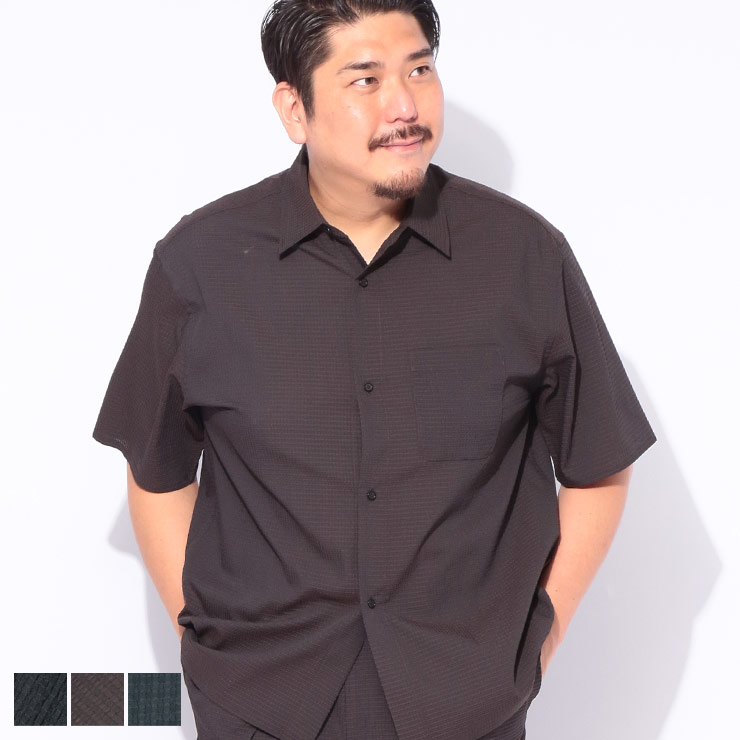 乐天商城 - SAKAZEN (サカゼン) Leo model SUGOIKARUI ストレッチ 半袖 シャツ 512576025S4999 大きいサイズ メンズ ビジネス シャツ ビジカジ 軽い 軽量 春 夏