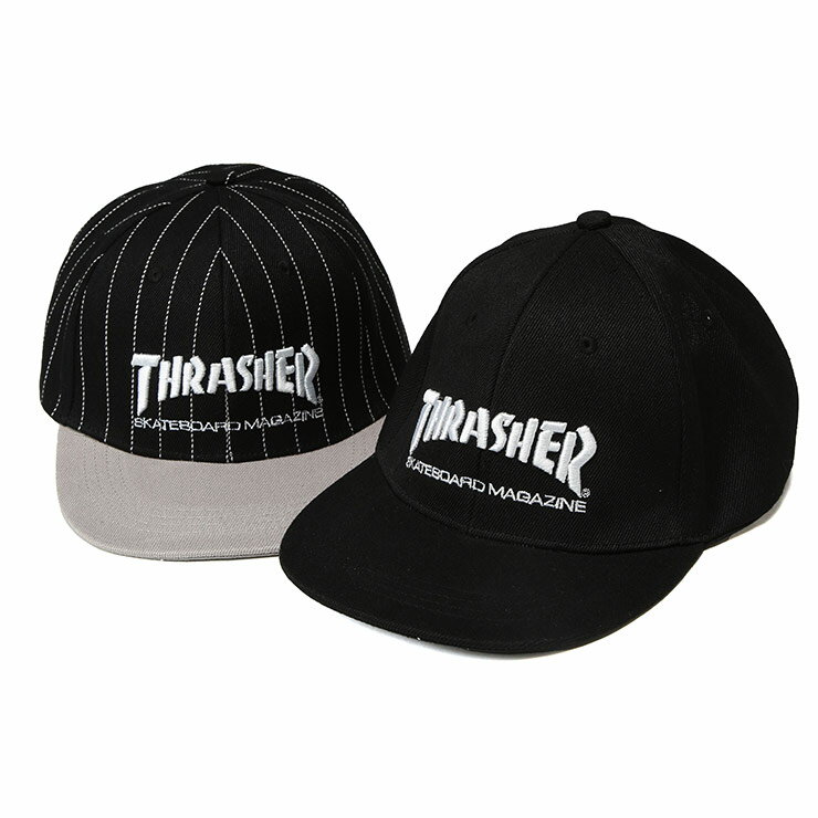 樂天商城 - THRASHER (スラッシャー) ロゴ刺繍ベースボールキャップ DS2073D22 大きいサイズ メンズ キャップ 帽子 ベースボール スケーター