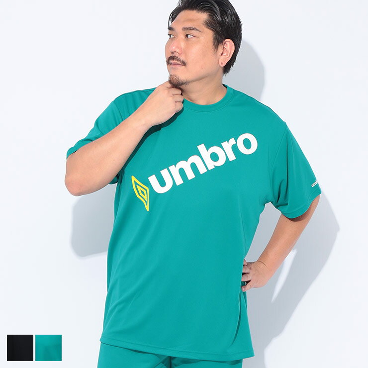 乐天商城 - UMBRO (アンブロ) 吸水速乾 UV対策 グラフィックプリント 半袖 Tシャツ UM3040 大きいサイズ メンズ トップス Tシャツ 半袖 スポーツ アウトドア 春 夏