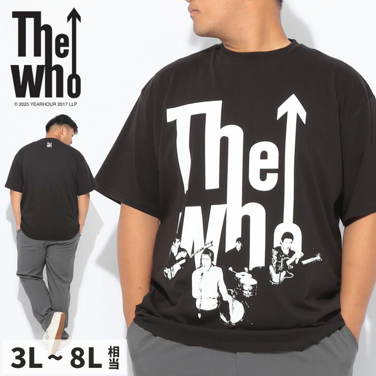 樂天商城 - SAKAZEN (サカゼン) THE WHO プリント クルーネック 半袖 Tシャツ BTTS2520 大きいサイズ メンズ トップス Tシャツ コットン プリント 春 夏