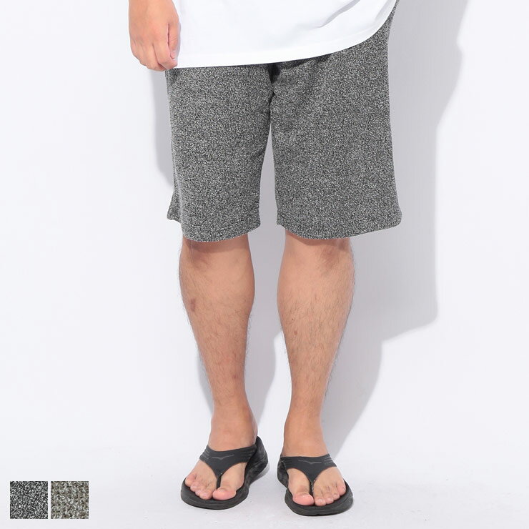 LOUIS CHAVLON (ルイシャブロン) デオドラントテープ付き ウエストゴム メランジパイル 6分丈 パンツ 52601340 大きいサイズ メンズ ボトムス ハーフパンツ スウェットパンツ ハーフ ジャージ