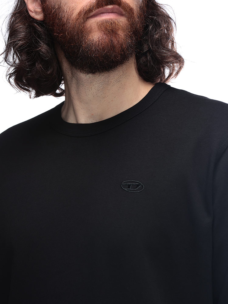 ディーゼル DIESEL オーバルD エンブロイダリーロゴ クルーネック 長袖 Tシャツ DSA181420AIJU ブランド メンズ 男性 トップス Tシャツ 長袖 ロンT コットン プリント sale_1_a