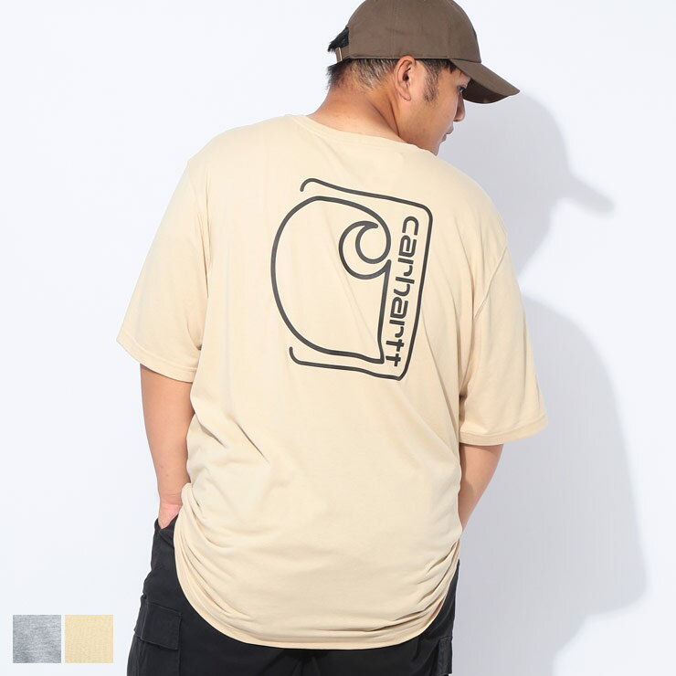 乐天商城 - Carhartt (カーハート) ワンポイント ポケット クルーネック 半袖 Tシャツ 106760D22 大きいサイズ メンズ トップス Tシャツ コットン ポケT シンプル 春 夏