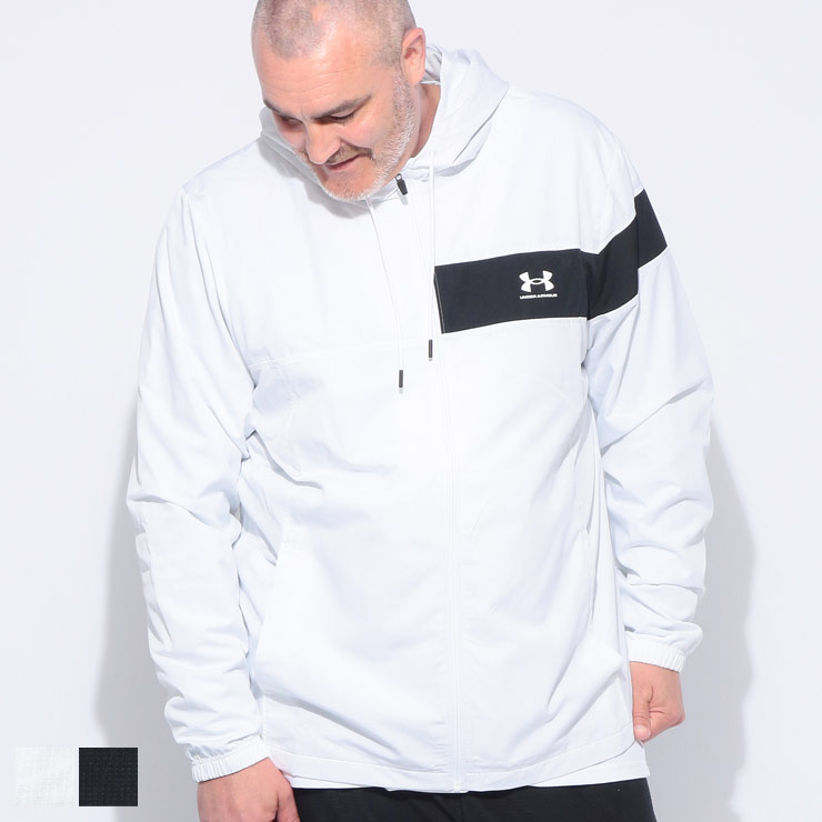 パーカー フード スポーツ トレーニング 大きいサイズ メンズ アウター ジャケット UNDER ARMOUR (アンダーアーマー) LOOSE 裏メッシュ フルジップ ジャケット MESH LINER CB JACKET 6007836 大きいサイズ メンズ アウター ジャケット パーカー フード スポーツ トレーニング