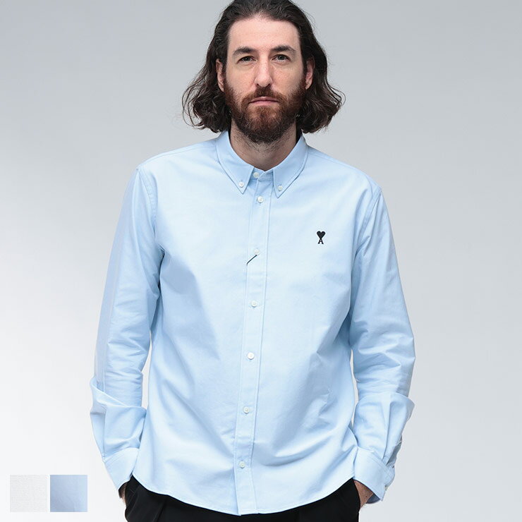 アミパリス シャツ Ami De Coeur ロングスリーブ Tシャツ ブラック | AMI PARIS